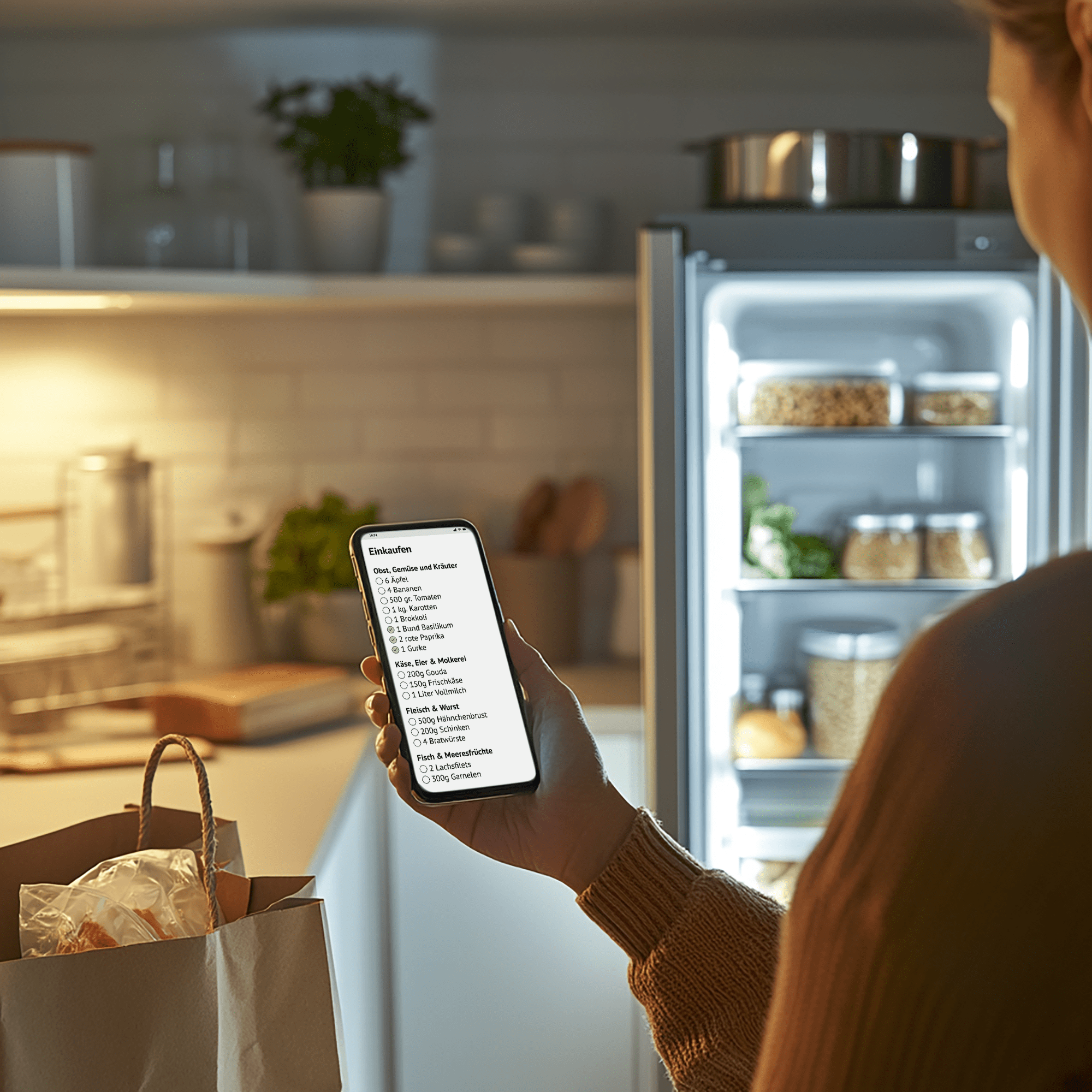 Optimierte Einkaufslisten